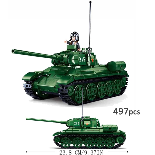 NVOSIYU Char Militaire - Tiger Tank Jeu de Construction avec 2 Figurines,  WW2 Tank, Compatible avec Lego (995 Pièces)