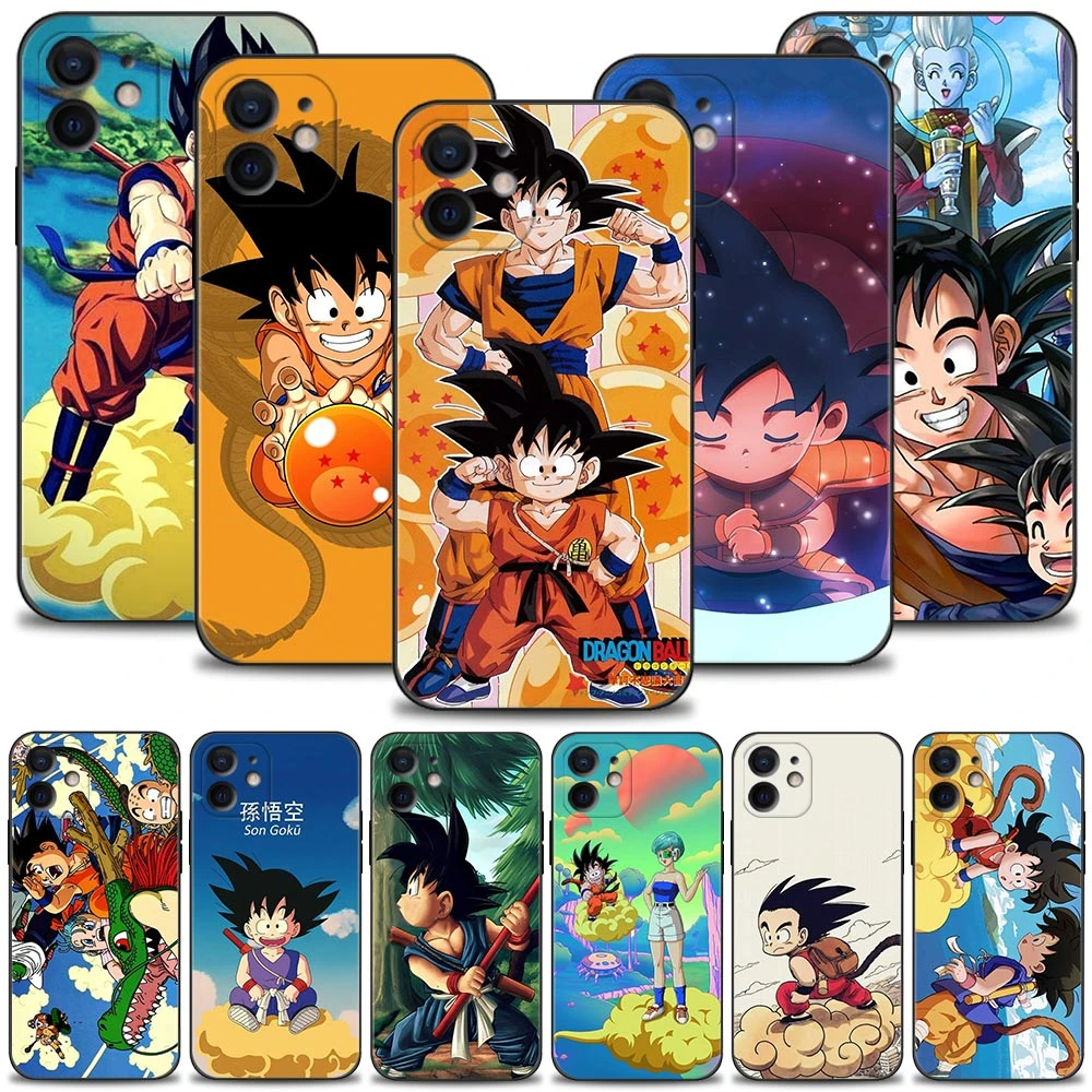 Dragon Ball Kid Goku Phone Case For iPhone 13 11 12 Pro Max X XR XS 8 7 6 6S Plus SE 5 5S Cover Silicone Funda iphone 13 leather case