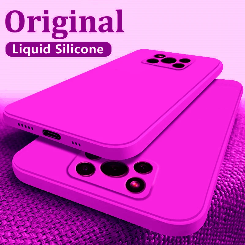 best iphone 12 pro case 1DS Square Silicone Case For Xiaomi Redmi Poco M4 M3 F3 F4 GT X3 X4 Pro NFC 5G Note 10 9 9S 11 11S Pro Max Soft Thin Cover iphone 12 pro waterproof case