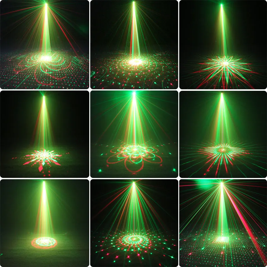 Hiny rg rgb לייזר 8/דפוסי 12/32 מקרן dj סביבה dj ריקוד מסיבת חג המולד תאורה מופע מנורת דיסקו מופע z20d2