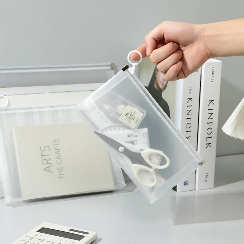 학교 사무실 정리용 방수 메쉬 지퍼 파우치 문서 가방, A4 파일 보관 정리함 가방, 10 팩