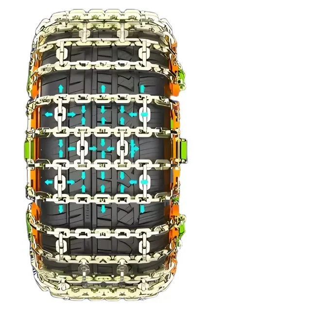 Universal New Emergency Anti-Skid Chains Plastic and Titanium Alloy for Snow Tires