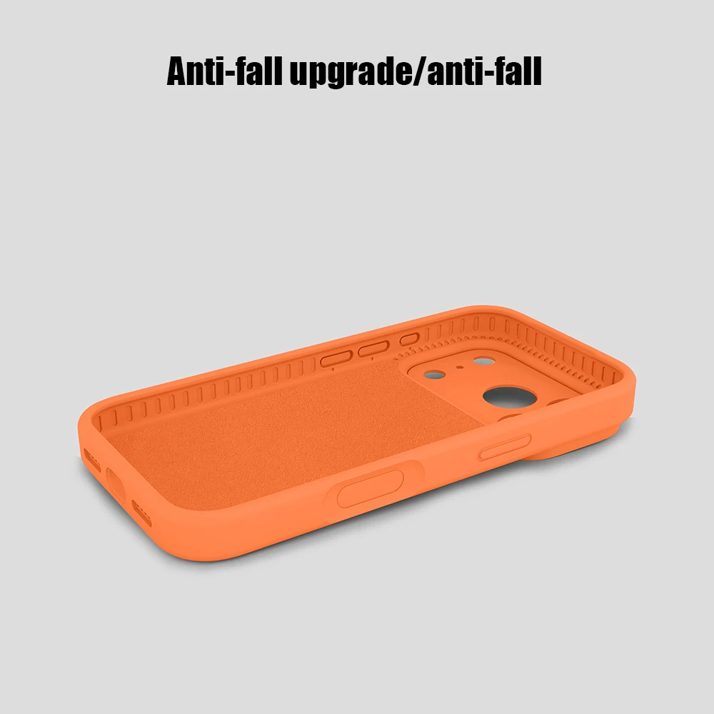 Official Liquid Silicone Shockproof Matte Soft Phone Case with Enhanced Camera Protection