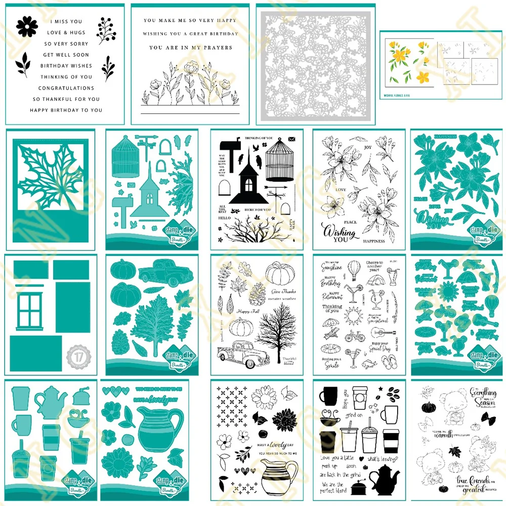 Happy Halloween Pumpkin Butterfly Garden Metal Cutting Dies Stamps Stencil Scrapbook Diary Decoration Card Handmade Embossing embossing stamps metal cutting die silkscreen stencils
