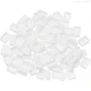 0.5ml Watercolor Pans, 100 Pack Empty Half Pans Plastic Watercolor Tins for Oils Acrylic Painting Travel Tin Case Palette 1