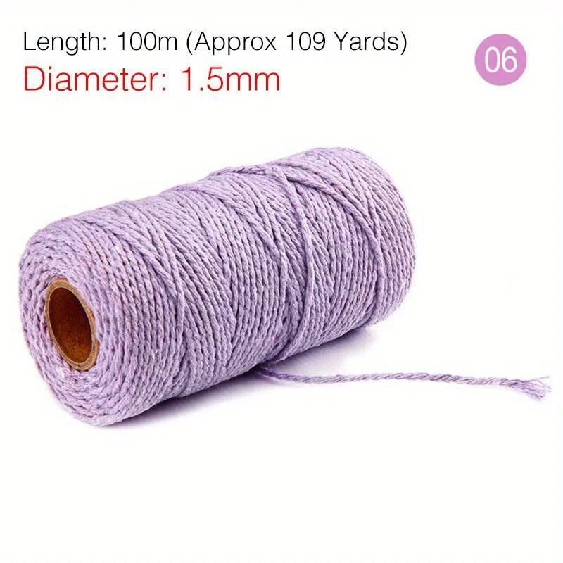 Natural Cotton & Jute Twine for Gift Wrapping, Baking, Crafts, and Gardening