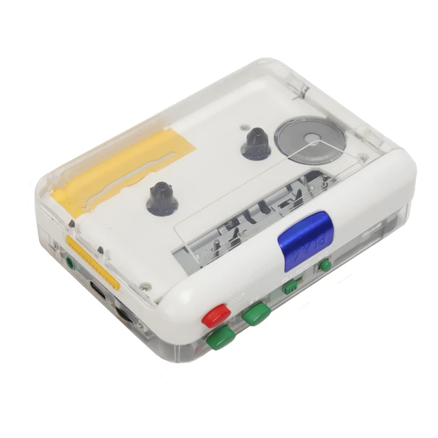 Lecteur de Cassettes Audio Portable Cassette Numériser vers USB avec  Poignée