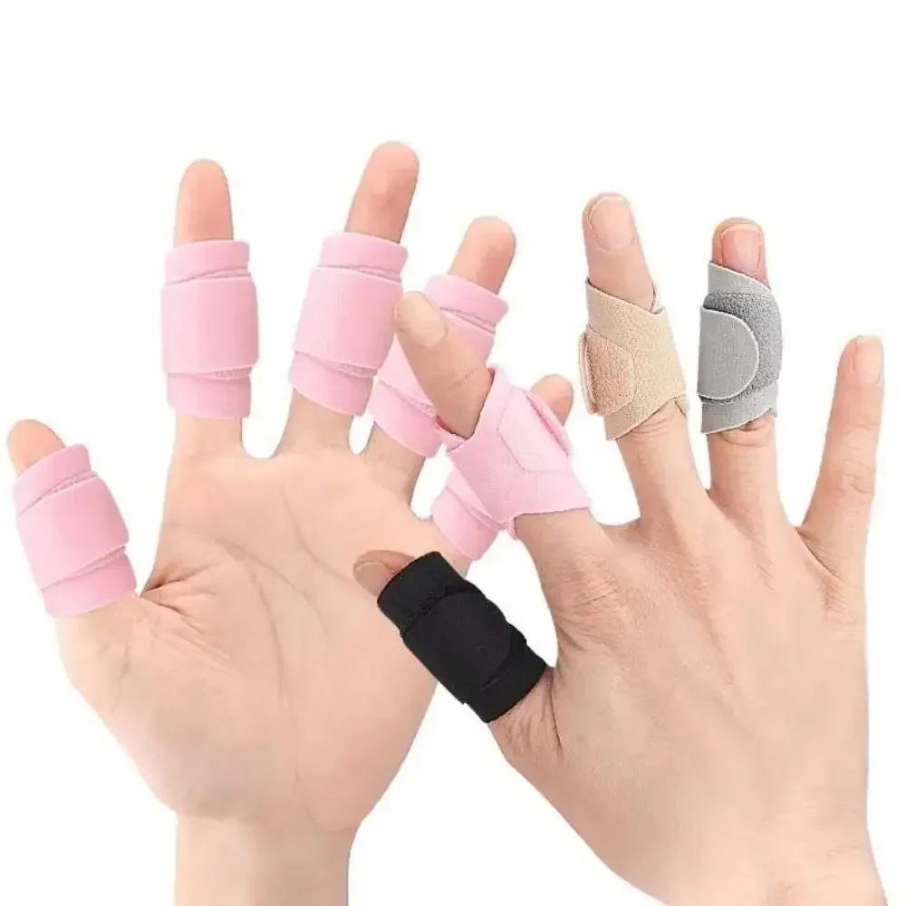 Thumb Protector Finger Adjustable Splint Brace Finger Tape Finger Straightening Corrector Guard Sleeve Elastic