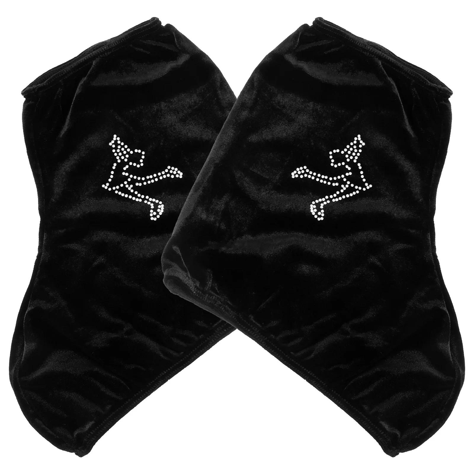 

Профессиональные Чехлы для обуви для фигурного катания, корейские Бархатные эластичные роликовые коньки для мужчин и женщин, 1 пара (черные)