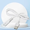 1pc USB Cable Charging Line Copper Hole Suit 5V Flashlight Shaver Hair Clipper Wire Single Hole 1.8 3