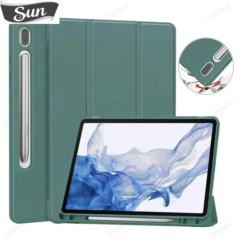 Smart Cover Per Samsung Galaxy Tab S8 Ultra 14.6 Custodia Galaxy Tab S9 Ultra 14.6 X910 X916 X918 Con Portapenne S Auto Sleep Funda