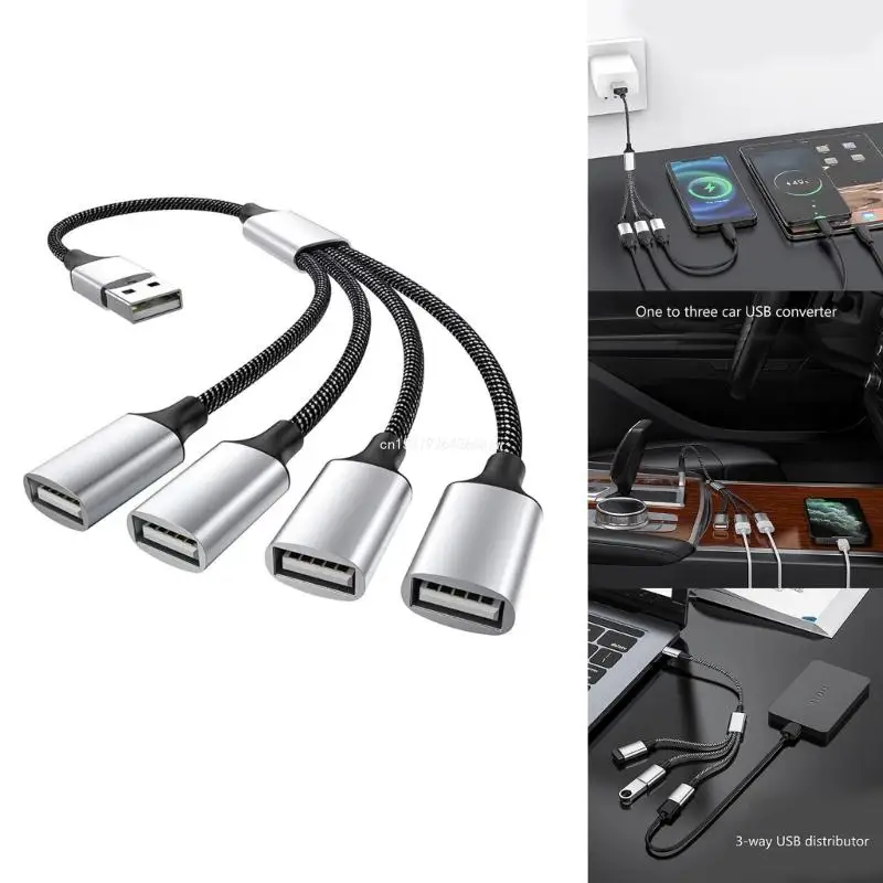 USB2.0 1 to 2/4/3 Splitters USB2.0 Male to Female Hubs Extension Cable Dropship 3