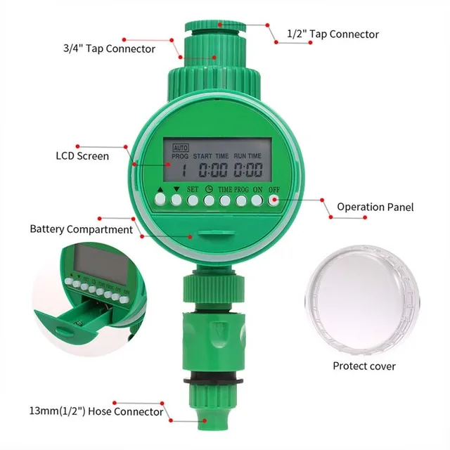 Irrigation Timer Hose Timer, Electric Faucet Water Timer Programmable Sprinkler Timer Controller for Garden Automatic Irrigation 6
