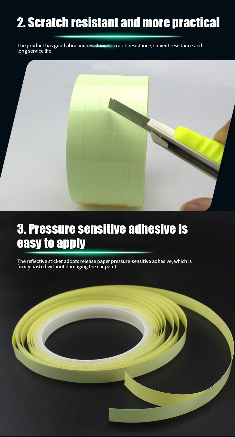 Glow in Dark Tape Self-Adhesive Fluorescent Tape Luminous Wall Stickers Home Halloween Decoration