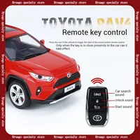1: 24 Toyota RAV4 Key Edition Alloy Car Model, Sound and Light Power Simulation Car, Boys' Toy Pendant, dropshipping 1