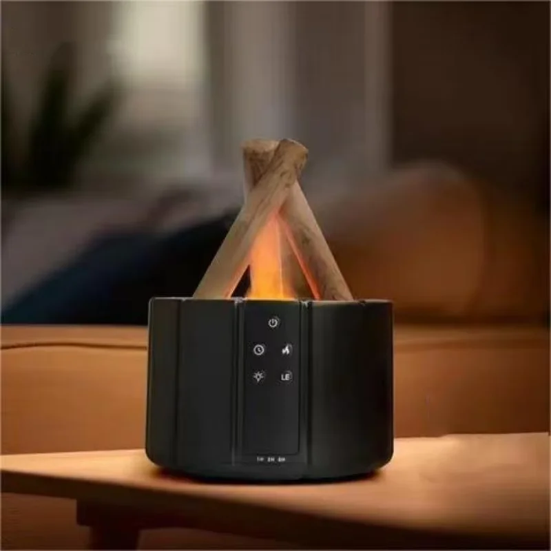 Flame humidifier SPA office essential oil diffuser silent living room large room home campfire aromatherapy machine