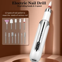 Electric Nail Polisher Rechargeable Nail Drill Machine Set Professional Manicure Tools Polish Remover E-file for Nail Cuticle 1