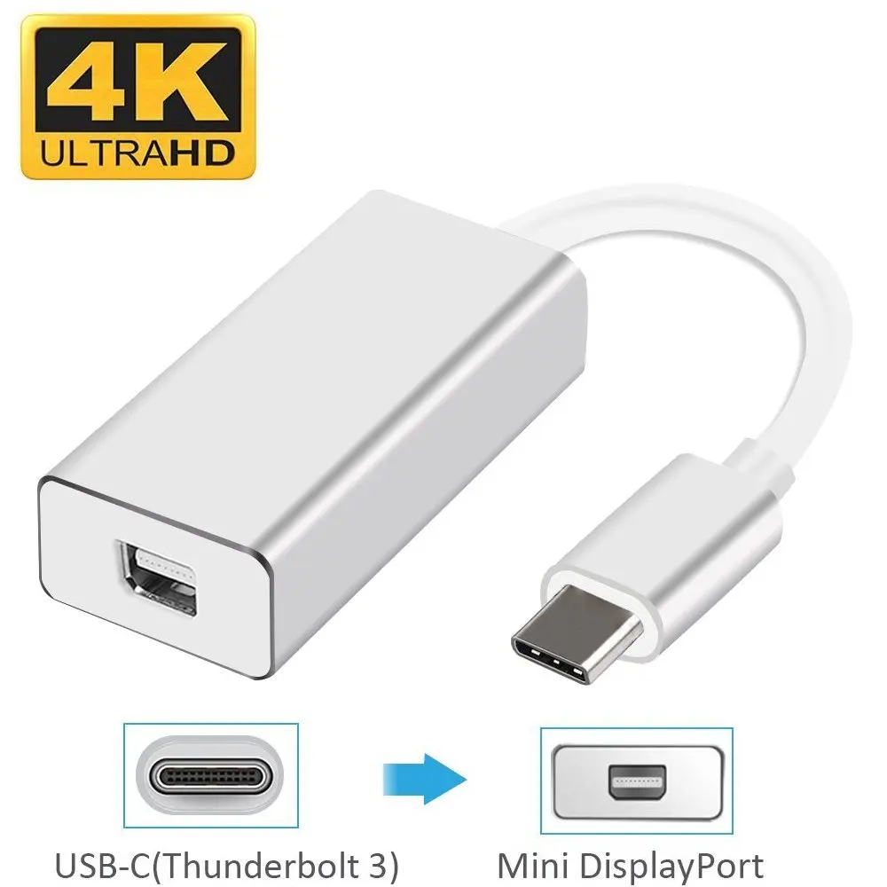 Адаптер usb-c на Mini DP 60 Гц адаптер порта отображения Type C конвертер Thunderbolt 3 в Для MacBook