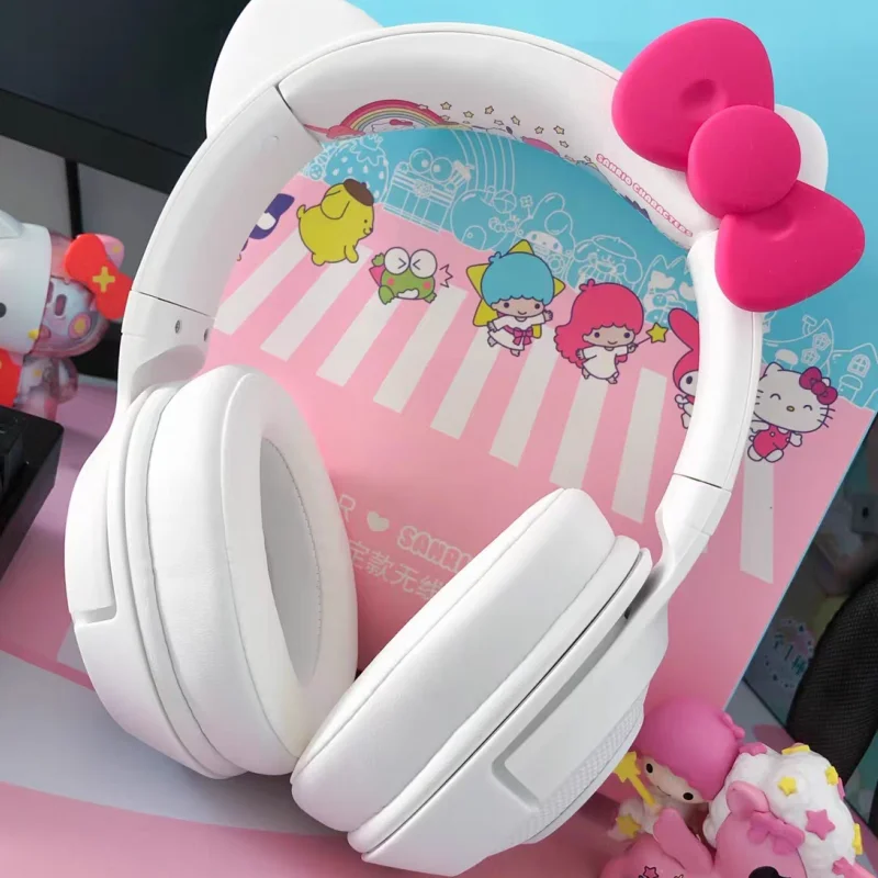 RazerHelloKittyLuminousHeadphonesHeadsetCatWirelessBluetooth