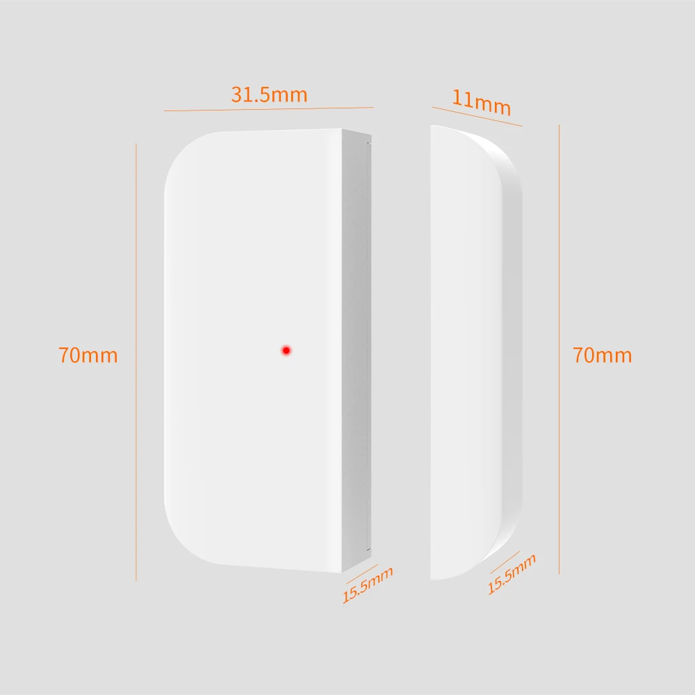 TAIBOAN Wireless Magnetic Door & Window Sensor EV1527 Coding Mode 433MHz for Home Security Alarm System Home Burglar Alarm Kits