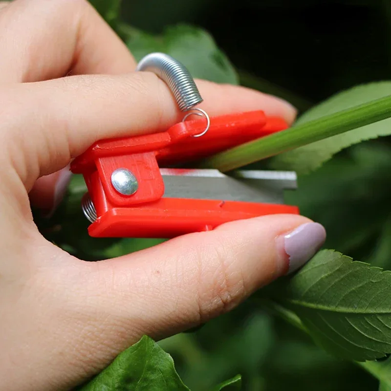 10pcs Vegetable Planting Thumb Sleeve Picker Trimming Branches and Leaves Small Scissors For Planting Plants to Grow and Cut Off 3