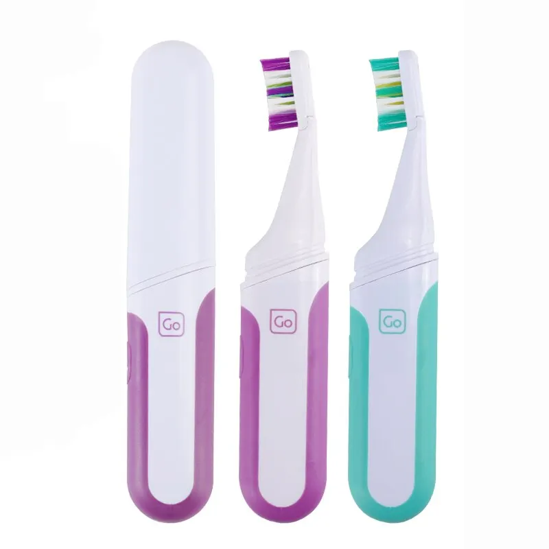 Electric Toothbrush Electric Toothbrush Portable Adult Travel Business Battery Teethbrush Holder 2 Spare Brush Heads Waterproof New Design SG916