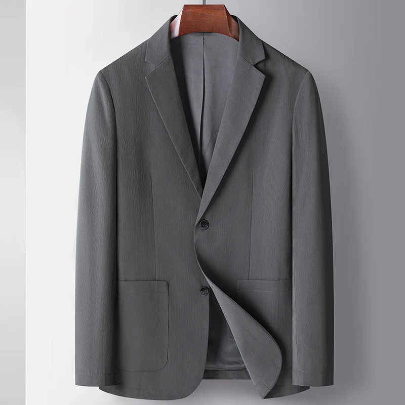 

High Quality Men's Business Casual Suit Spring and Autumn New West Slim Senior Sense Elastic Small Suit Jacket Single West Men