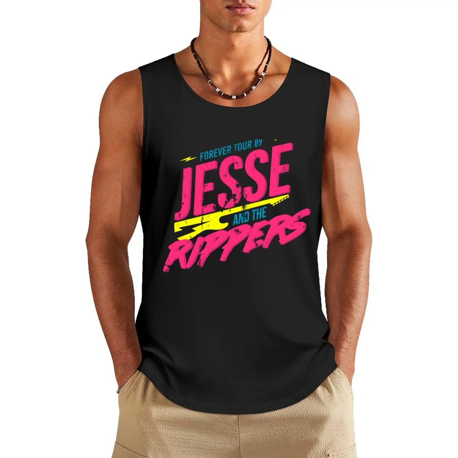 

Мужская майка Jesse and the Rippers: Forever Tour 89 ', аксессуары для спортзала