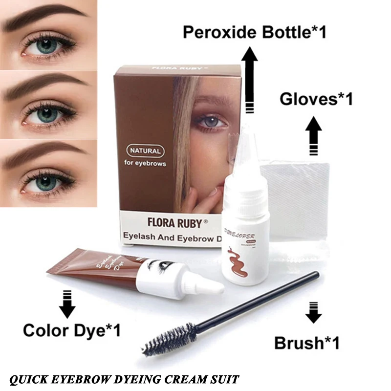 Professional Eyelash Eyebrow Dye Tint 15minute Fast Easy Dye Gel