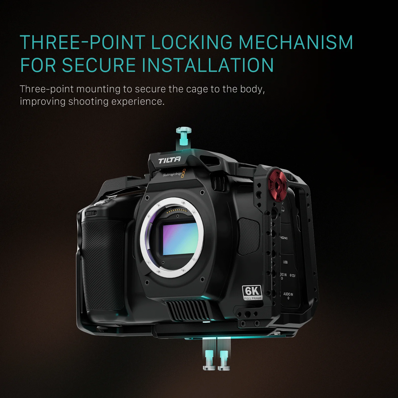 BMCC 6K Full Frame (Lマウント) Tiltaケージ付 TILTA-Full Camera Cage para BMCC, Kit Básico Avançado Kit, Xeno