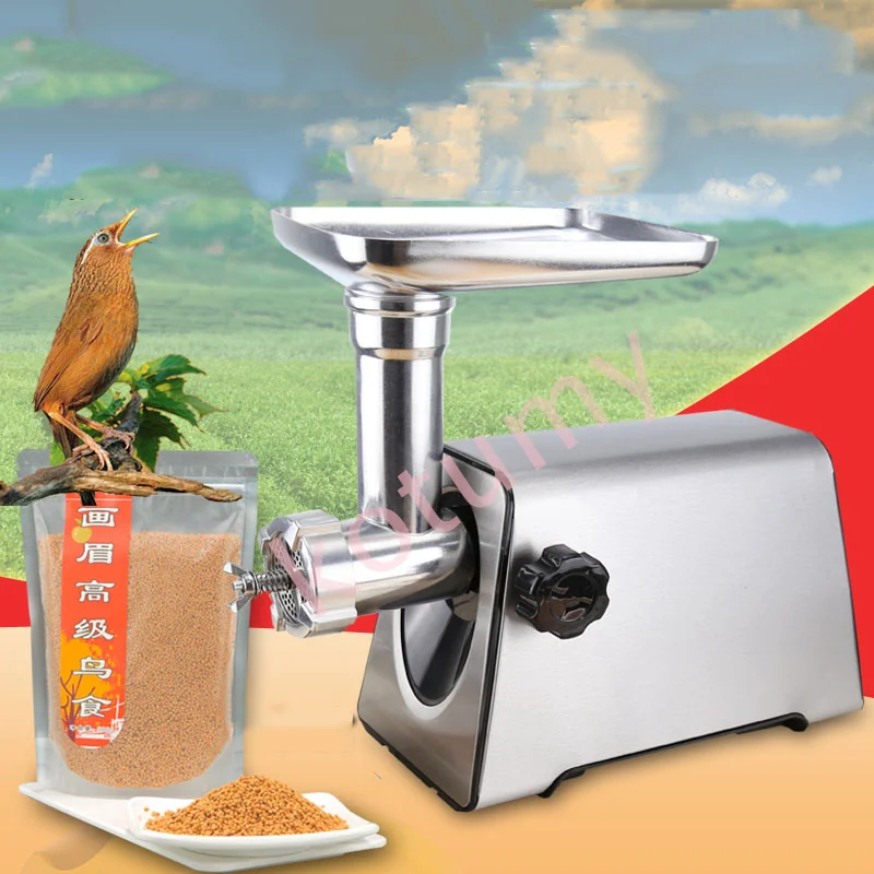 Pet Cat Food Granulator Electric Animal Chicken Dog Cat Bird Fish Feed Pellet Extruder Machine Feed Making Machine Stainless Ste