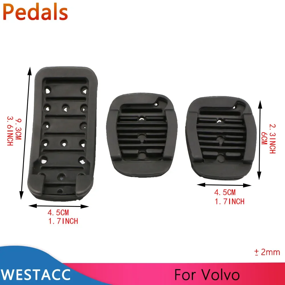 Car Pedals for Volvo V40 XC40 C30 C70 S40 2013 2014 2015 Fuel Gas Brake Accelerator Pedal Pad Cover Accessories