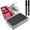 500Pcs/Box 1.3mm HB Mechanical Pencil Refill Mechanical Pencil Leads HB Pencil Automatic Pencil Core Refill School Black 1