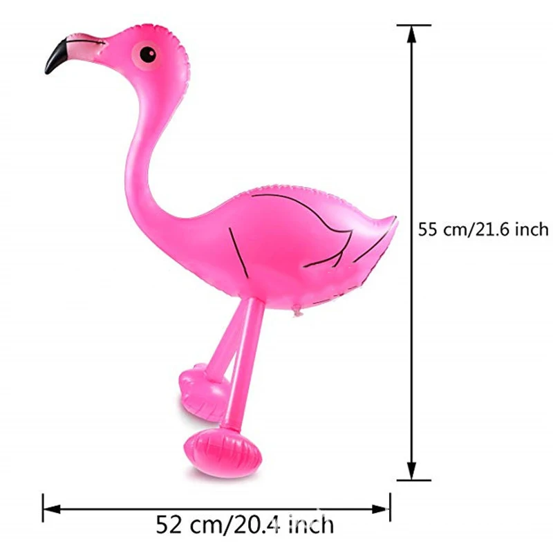 1Pc Inflatable Pink Flamingo Balloon Hawaii Tropical Party Flamingo Ballon Summer Beach Pool Party Birthday Party Decor Kids Toy