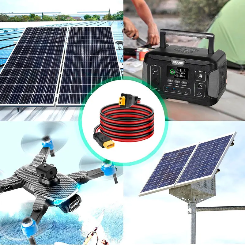 Extension Cable 1.5m 3m 12AWG XT60 Male to XT60 Female for ALLPOWERS EF Ecoflow Anker Bluetti Solar Generators