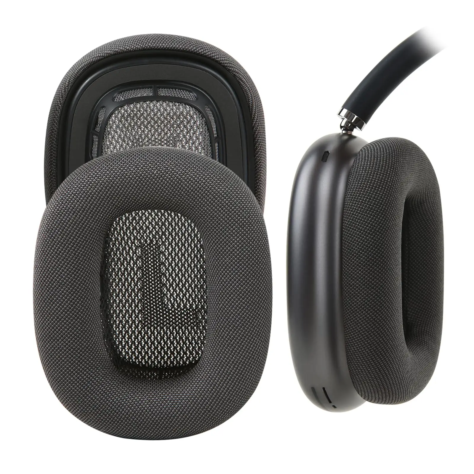 Ear Cushions for Apple AirPods Max Headphones, Mesh Fabric Replacement Ear Pads Cover with Memory Foam and Magnet