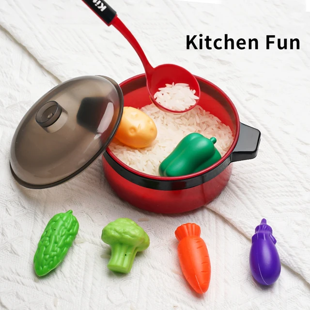 Children's simulated high fidelity cooking toys, home and school use chefs to pretend toy sets suitable for role-playing kitchen 6