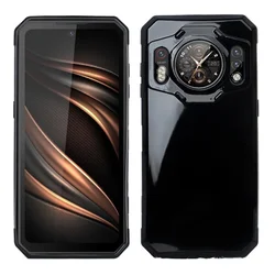 Enhanced Back Finger Ring Soft TPU Silicone Phone Case with Bracket for Oukitel WP21 Ultra (Black TPU Case)