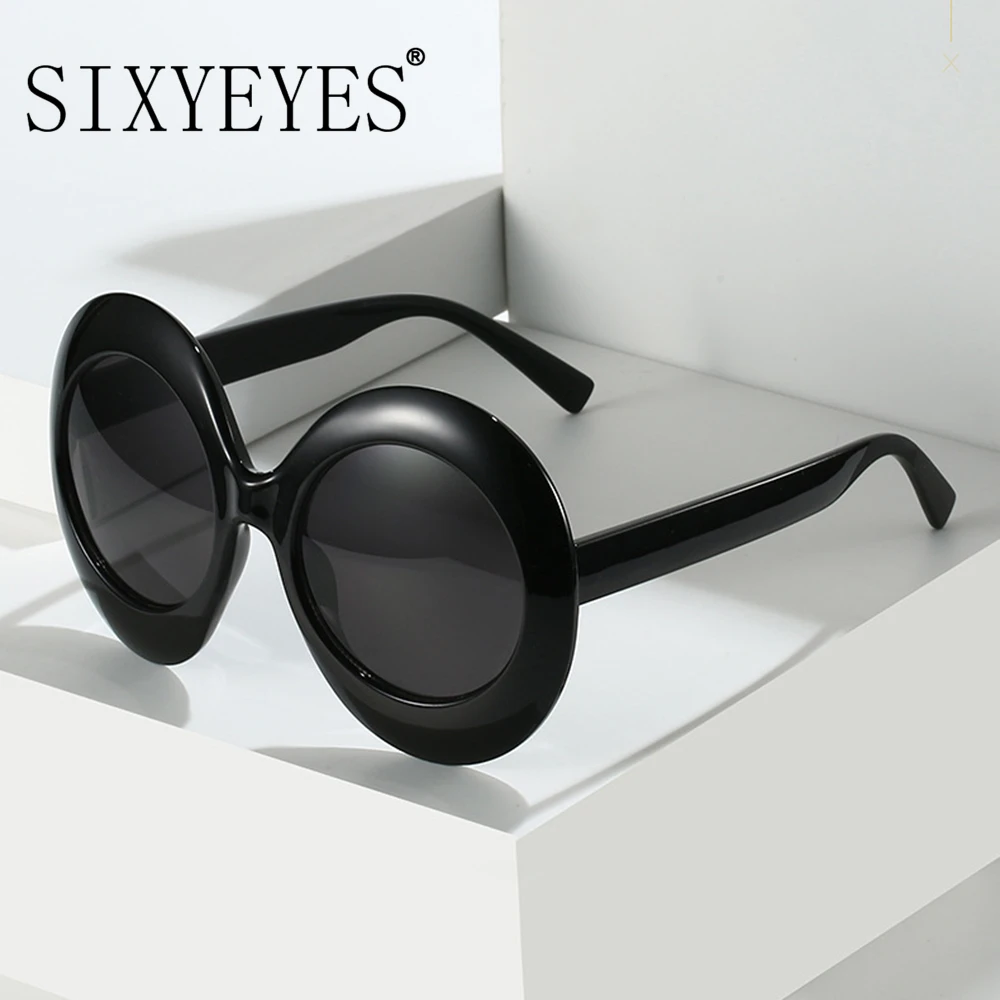 Óculos de sol ovais extragrandes para homens e mulheres, Big Frame, óculos de sol Hip Hop, Trendy Shades, Party Eyewear, Luxury Brand, Designer, 2024