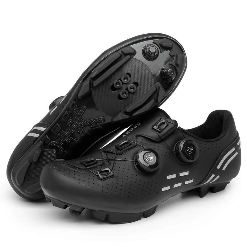 MTB Cycling Shoes Carbon Fiber Men Cleats Road Bike Boots Speed Flat Sneakers Racing Women Trail Mountain Bicycle Shoes SPD cycling shoes