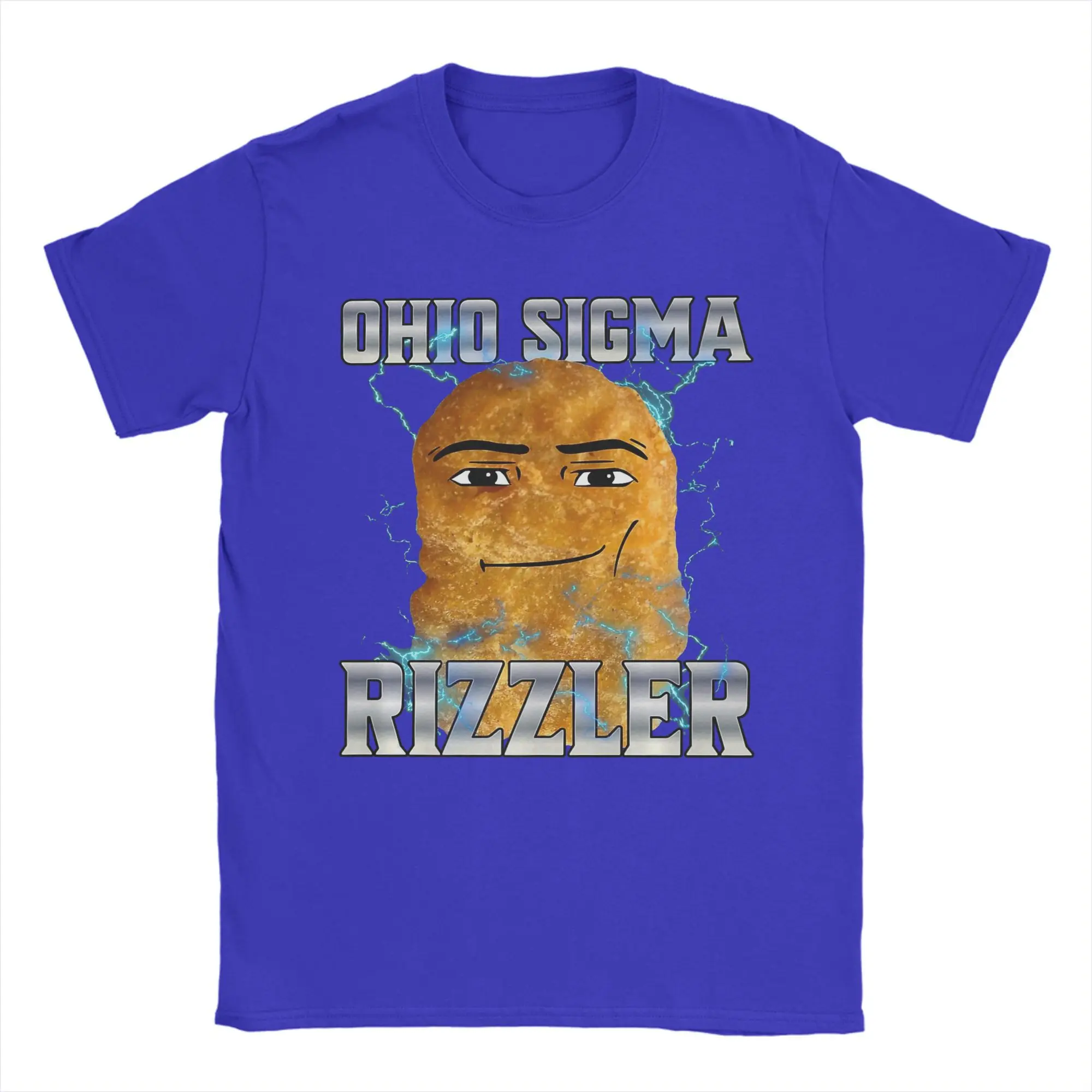 Ohio Sigma Rizzler T-Shirt for Men  Funny 100% Cotton Tee Shirt Round Neck Short Sleeve T Shirt Summer Tops