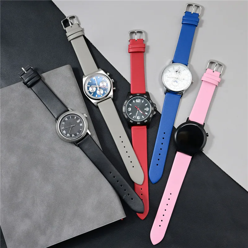 Premium Universal Genuine Leather Watch Strap - Soft, Waterproof Cowhide Band