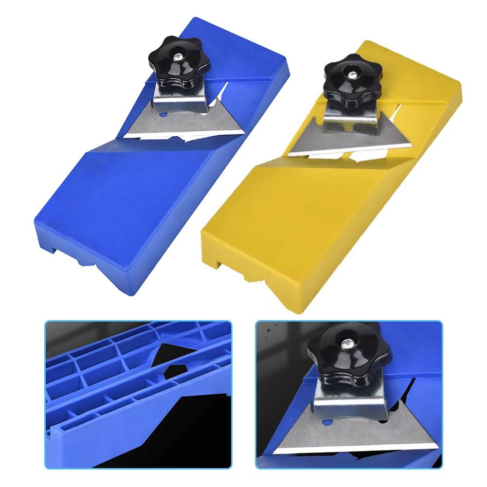 Woodworking Planer Plasterboard V Chamfer Bevel Double Slot 45 Degree Trimming Tool Board Plane Hand Tools