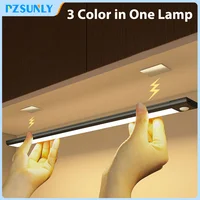 Veilleuse LED sans fil avec détecteur de mouvement, lampe de nuit aste par USB, armoire, lampe de garde-robe, sous-éclairage pour cuisine 1