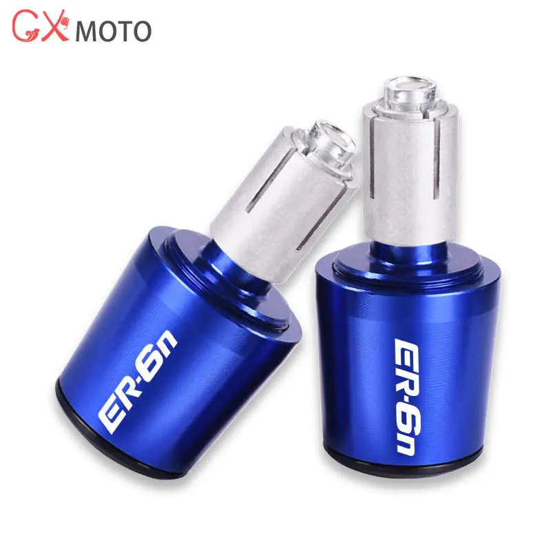 가와사키 ER6F ER6N ER-6N 2012-2020 오토바이 CNC 핸들 바 그립 캡 엔드 핸들 플러그 캡 액세서리