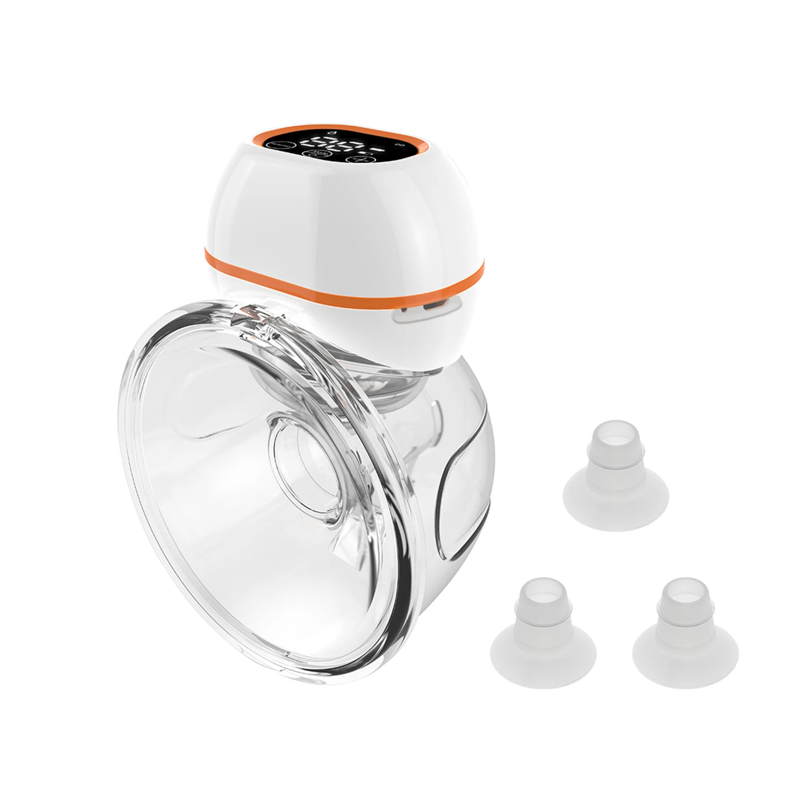 Wearable Breast Pump Hands Free Electric Breastpump Slient Breastfeeding Pump Conversion Funnel Insert Milk Collector