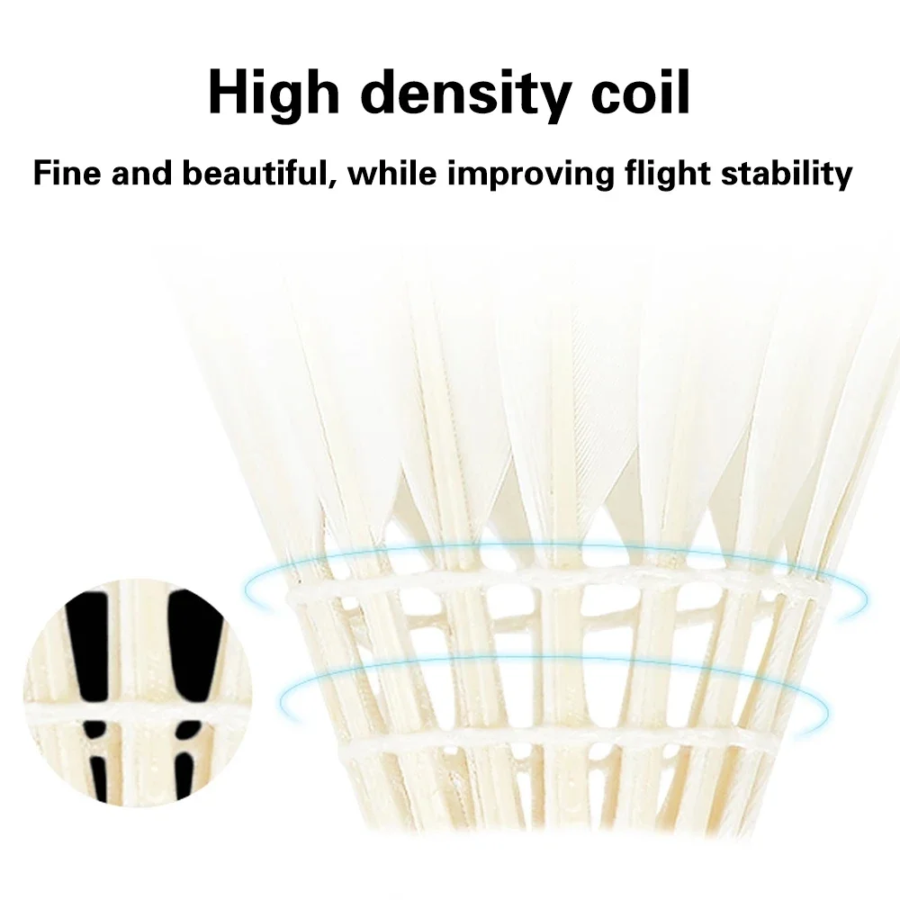 1/3/6/12pcsHigh Quality Ball Sports Tools Durable Foam Head Soft Texture Badminton Racket Badminton Goose Feather