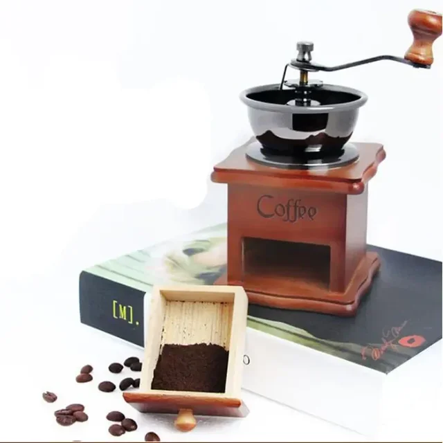 Vintage-inspired Manual Coffee Grinder for hand-ground coffee with a discounted price and free shipping