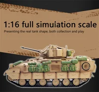 COOLBANK Model Bladeli M2A2 1/16 2.4G RC Main Battle Tank Smoke Sound Recoil Shooting LED Light Vehicles Models RTR Toys 2