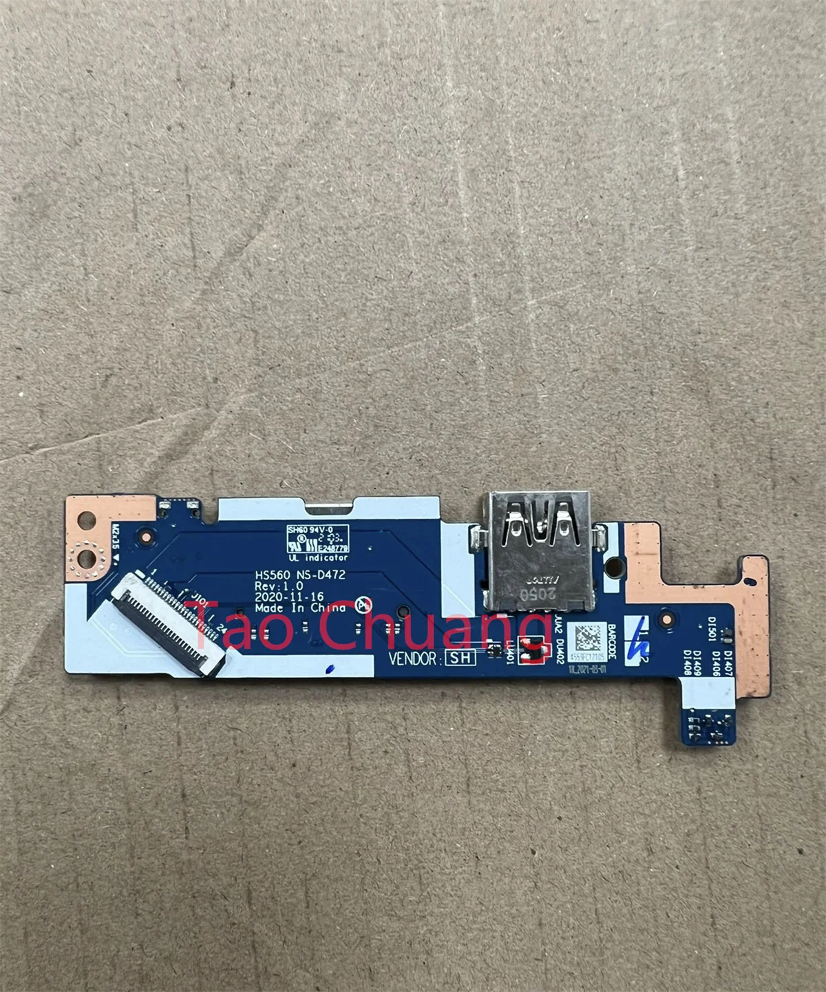 para Lenovo Ideapad 315itl6 15s Itl Alc Leitor de Cartão Usb Board Power Switch Button Board Hs560 Ns-d472 - Imagem 2